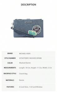 Michael Kors Jet Set Women's Shoulder Bag 35T6STVW9C WASHED DENIM - 水洗牛仔布35T6STVW9C WASHED DENIM - 查看 4