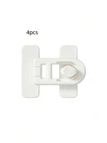 2pcs Universal No Drilling Fridge And Freezer Door Locks, Multi-Functional Clasp, Easy To Install, No Power Or Battery Needed - Multicolor - View 8