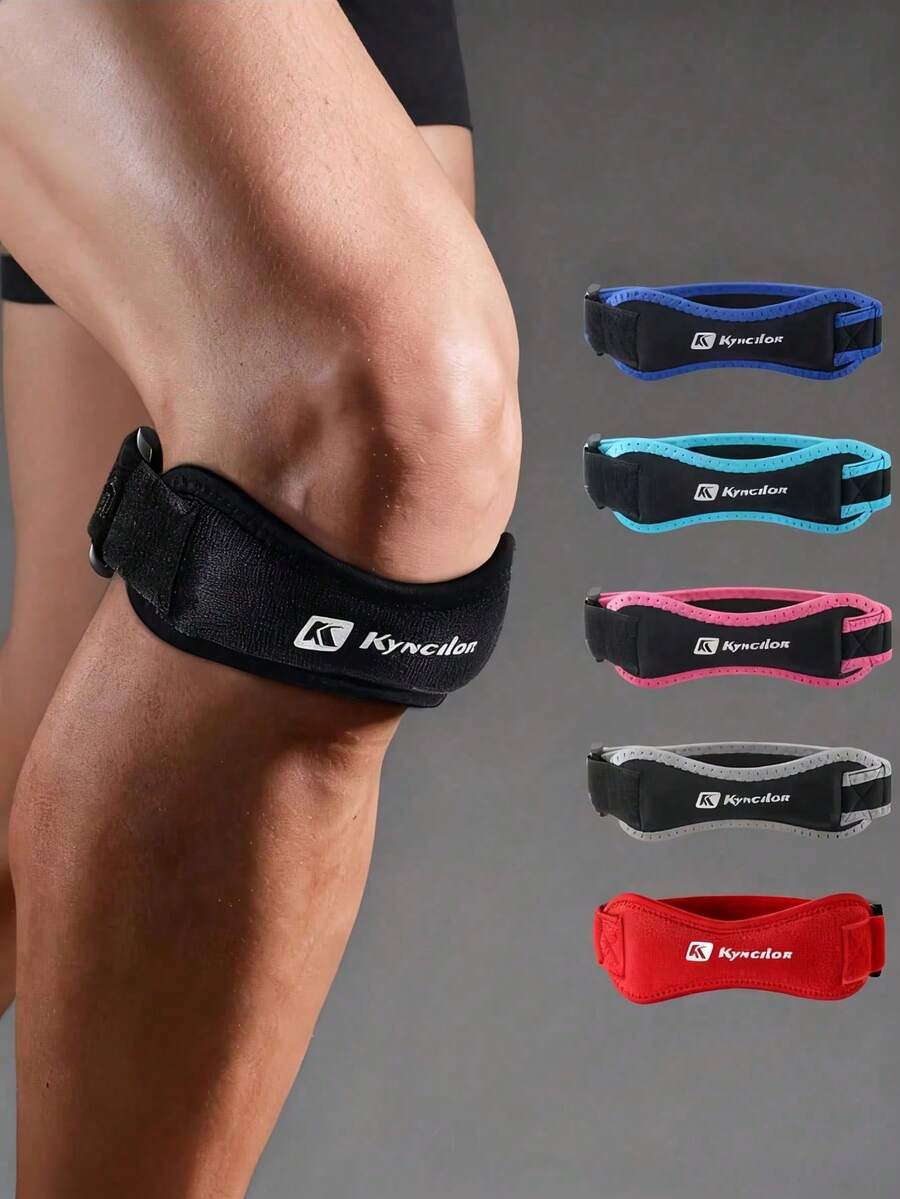 1pc Professional Patellar Compression Strap For Outdoor Running And Fitness, Shock-Absorbing Breathable Knee Support Sleeve For Men And Women - Multicolor - View 1