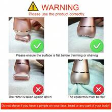1pc USB Rechargeable Washable Hair Removal Device For Women, Multifunctional 2-In-1 Epilator And Shaver - View 9