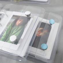 Fresh A8 Double Snap Mini 3-Ring Zipper Binder Card Album Glitter Loose-Leaf Planner 3-Inch Single Slot Photo Storage Album - Multicolor - View 6