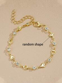 1 pieza Brazalete minimalista de moda, accesorio versátil adecuado para niñas, fiestas, regalos y uso diario - Multicolor - Ver 3