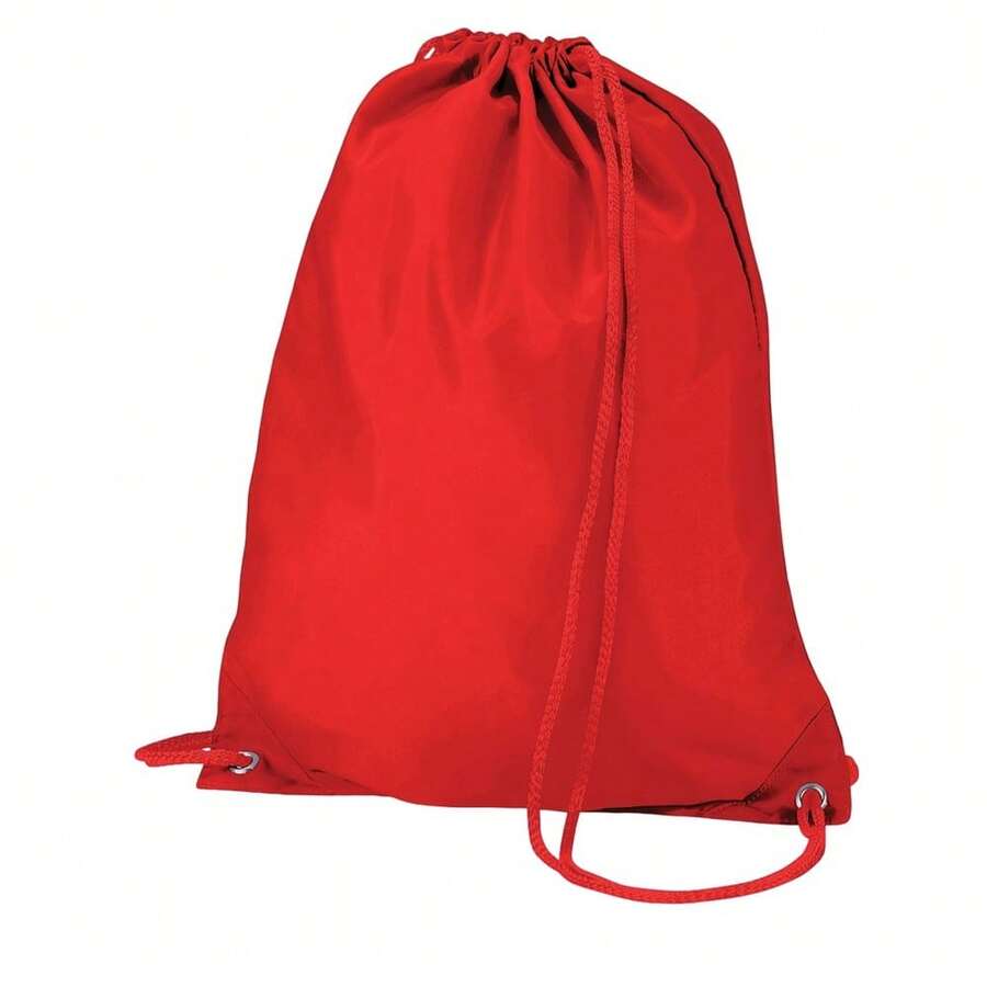 Quadra Drawstring Bag - Bright Red - View 1