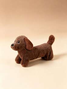 Cute Dachshund Shaped Plush Cat Toy With Built-In Crinkle Paper For Interactive Play - Multicolor - View 11