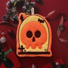 4/1pc Halloween Hanging Towels, Super Absorbent Thickened Coral Fleece Towels, Ghost And Pumpkin Halloween Decorative Towels, Suitable For Bathroom, Kitchen And Living Room, Heat-Resistant Thickened Pads, Cute And Quirky Home Decor - Multicolor - View 13