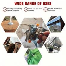 4PCS-32mm + 42mm + 60mm + 1000cm (32.8ft) Dedicated Rope Kit - With Fixing Buckle - Strong Magnetic Hook, Fishing Magnet, Round Neodymium Magnet, Large Magnetic Label Remover (With Eye Bolt), Heavy Duty Rare Earth Magnet, For Retrieving Items From Lakes, Rivers, Beaches And Lawns, Recovery Equipment - A - View 6