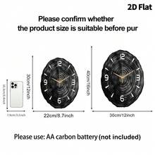 Artistic Annual Ring Creative Decorative Wall Clock, Ultra-Quiet Quartz Movement, No Ticking Sound, Flat Design, Suitable For Decorating Living Room, Bedroom, Office, Kitchen And Cafe, Perfect Decorative Gift For Friends And Family, Can Be Used For Room Decor, Bedroom Decor, Dorm Decor, Back To School Decor, School Surprise, School Season, Wedding Decor, Friend Birthday Gift, Home Decor And School Supplies. - Decorative Wall Clock - View 6