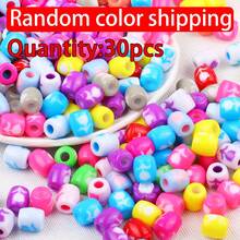 30pcs Mixed Color Acrylic Multi-Shape Large Hole Beads For Jewelry Making - Randomly Mix Colors - View 12