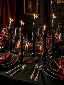 Halloween Pumpkin Candle, Atmospheric Skeleton Finger Candle, Colorful Smokeless Candle, Holiday Decoration, Candle - Fantasy Creative Decor, Home Decor, Suitable For Party, Home And Living Room, Halloween And Christmas Gift - Multicolor - View 9