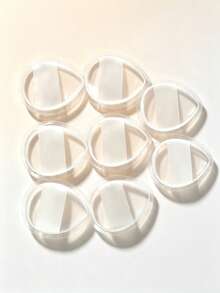 Transparent Silicone Makeup Sponge 3D Jelly Q-Bounce Cushion Puff, Non-Absorbent, Easy Application, Wet Use Makeup Tool - Clear - View 12
