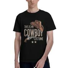 Cowboy Costume Design 180g Pure Cotton Men's Tshirt Comfort Fit Leisure - 款式 - 查看 3