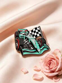1pc Racing F1 Car Brooch, Cool Lapel Pin, Unisex, Backpack Decoration Pin, Street & Campus Style, Jacket & Bag Daily Casual Outfit Accessory - Green 4 - View 11