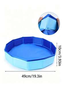 Portable Foldable Pet Bath Tub, PVC Composite Material Dog Bath Tub And Foldable Pet Swimming Pool, Lightweight Indoor/Outdoor Home Essential, Suitable For Dogs And Cats, Ideal For Travel, Beach, Camping, Hiking, Poolside Cleaning And Pet Bathing - Multicolor - View 13
