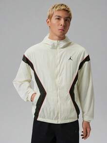 Jordan Men's AS LWT DRAFT JKT UV Woven Hooded Jacket IB7256-100 - Beige - View 1