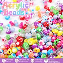 30pcs Mixed Color Acrylic Multi-Shape Large Hole Beads For Jewelry Making - Randomly Mix Colors - View 2