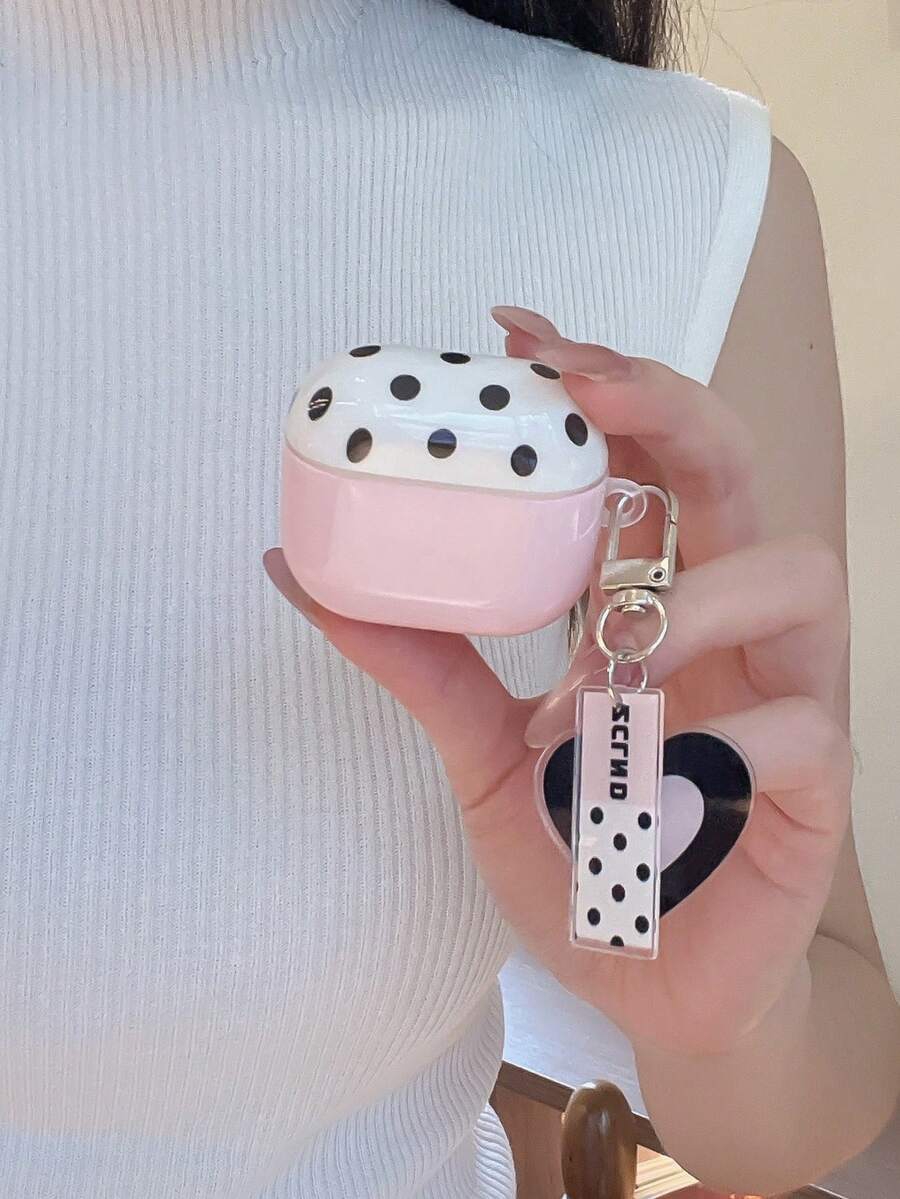 Niche Korean Style Macaron Color Block Polka Dot Pods Pro 3 Protective Case, Compatible With Apple Pro 2 Earphone Shell, 2nd Gen Wireless Bluetooth, 3rd Gen, 3 Pods Pro, 4th Gen, 5th Gen, 4