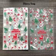 Christmas Gift Packaging Bags, Christmas Snowflake Flat Pouches, Gift Packaging Bags, Flat Pouches Suitable For Christmas Party Gift Wrapping, Decoration, Christmas Tree Transparent Storage Bags - Multicolor - View 15
