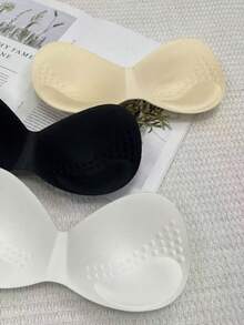 3 buah Bantalan Bra Push-Up Wanita dari Spons Lembut dan Bernapas, Cup Sisipan yang Dapat Dilepas untuk Bra Olahraga, Cocok untuk Berbagai Kesempatan - MultiWarna - View 1