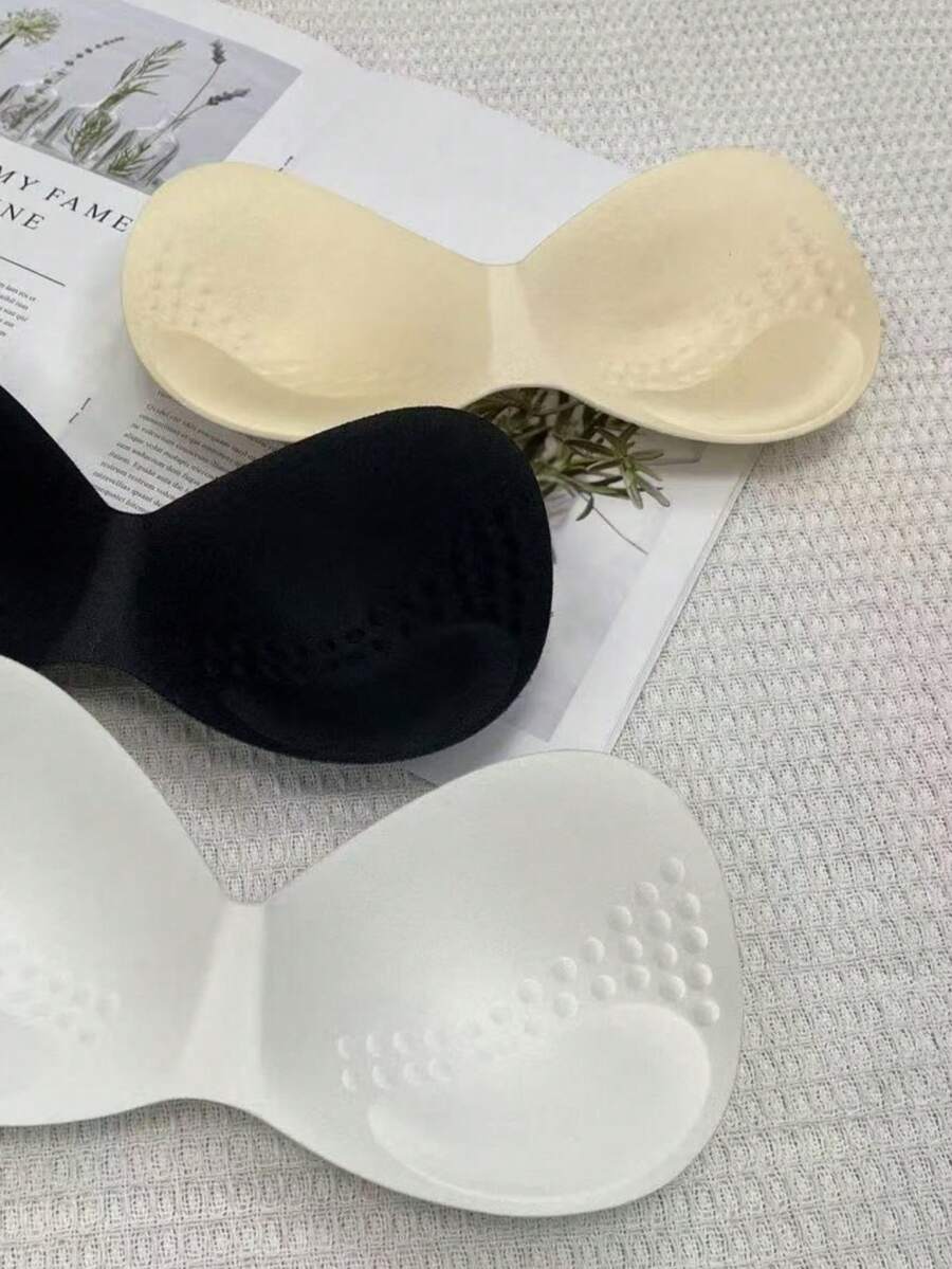 3 buah Bantalan Bra Push-Up Wanita dari Spons Lembut dan Bernapas, Cup Sisipan yang Dapat Dilepas untuk Bra Olahraga, Cocok untuk Berbagai Kesempatan - MultiWarna - View 1