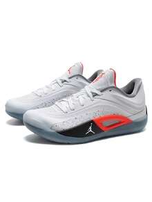 Men's Basketball Shoes JORDAN ZION 4 PF 2026 Summer New Season Performance Training Shoes FD0591-103 - White/Infrared Red/Particle Gray/Dark  Gray - View 8
