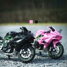 1/18 合金賽車摩托車模型 Panigale V4S,仿真壓鑄摩托車,男孩收藏裝飾禮物 - 彩色 - 查看 6