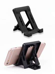 Dudukan Ponsel Lipat Portabel, Braket Miring Multi-Sudut yang Dapat Diatur untuk Meja, Penyangga Ponsel Universal yang Ringkas - Hitam - View 4