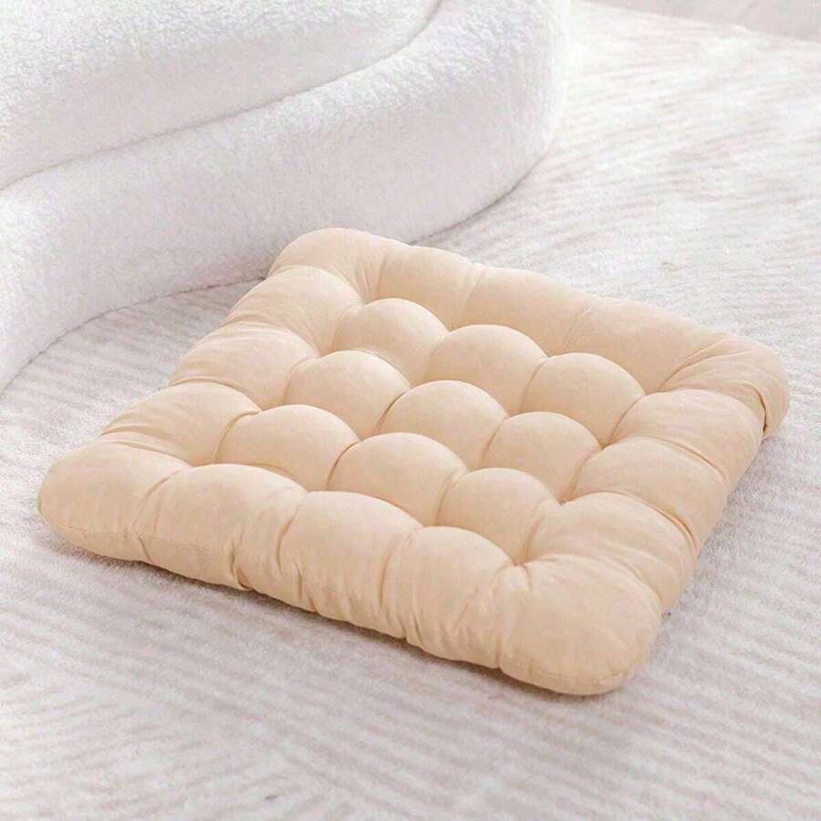 1pc 40cm Square Large Floor Cushion Pillow - Luxury Meditation Mat For Adults, Perfect For Yoga, Reading And Home Decor - Multicolor - View 1