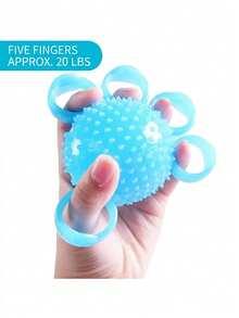 4-Finger Spiky Ball For Hand Exercise, Stress Relief, And Training - Multicolor - View 18