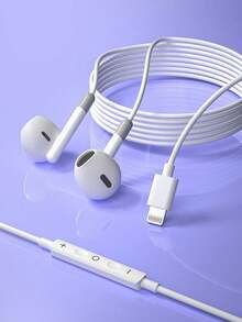 Type-C 低音耳機 高解析度麥克風 低延遲 適合運動/遊戲/音樂 3.5mm 有線耳機 兼容 16/15 手機 - 查看 10