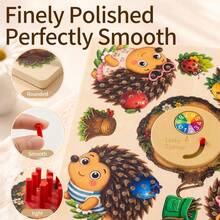 Children's Rotating Hedgehog Game Toy, Color & Number Matching Interactive Educational Toy, Math Enlightenment Home Learning Toy, Kids Birthday Gift Christmas Gift - Multicolor - View 3