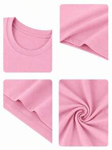 Women Two-Piece Outfits - 2 Playera Rosa con Short Rayas Rosa con Blanco - View 6