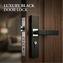 1 Set Metal Door Lock With Lock Body And Lock Cylinder Or 2 Handles, 3 Keys, Suitable For Bedroom And Interior Room Doors, Elegant Design Handle, Quiet Lock Body With Synchronized Internal Insurance - Multicolor - View 1