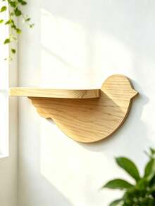 Bird-Shaped Wall Hanging Shelf, Kitchen Living Room Storage Decorative Rack, Windowsill Plant Stand, Bedroom Entryway Storage Shelf, Wooden Creative Entryway Wall Decor - View 8