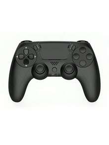 GAMINJA P48 无线控制器，兼容 P4/P4 Slim/P4 Pro/PC，双震动，扬声器，六轴陀螺仪，耳机插孔，触摸板和 LED 灯，黑色 - 黑色 - 查看 11