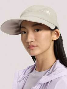 Adidas Women's W SUN VISOR Hat, Open Top Cap KR2596 - Light Grey - View 1