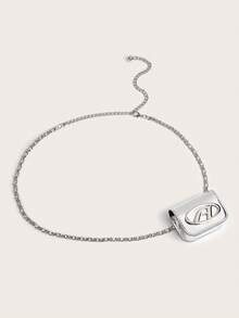 1 New D-Letter Waist Chain Bag For Women, French Style Waist Bag, Ins Mini Lightweight Chain Crossbody Bag - A - View 3