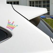 Pegatinas decorativas con diseño de corona, adecuadas para ventanas de coche, espejos retrovisores, carrocería del coche - Unitalla - Ver 18