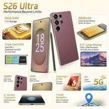 Android 15 Smartphone entsperrt, 6,9" HD Display, 16GB RAM 1TB Speicher, 108MP Kamera, 8000mAh Akku, Dual SIM Mobiltelefon - SCHWARZ-1 - Übersicht 4