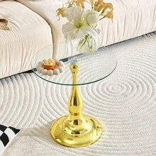 Tables - Gold + Glass+Metal - View 8