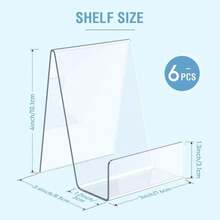 4/8pcs Acrylic Bookshelf - Crystal Clear, Fashionable Modern Display Stand, Suitable For Books, Magazines, Menus, Photo Albums - Perfect For Home, Office Or Commercial Use - Multicolor - View 5