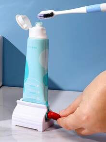 Manual Toothpaste Squeezer, Hand Cream And Facial Cleanser Dispenser, Toothpaste Tube Squeezer, Sample Roller, DIY Creative Toothpaste Squeezer, Pet Toothpaste, School And Kindergarten Essentials, Birthday And Graduation Gifts, Children's Soft Toothpaste Push Rod Toothpaste Press Tool, Facial Cleansing Pump Rotary Manual Press Tool - Multi-color - View 4