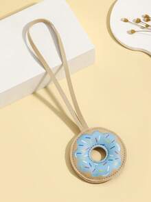 Hot-Selling New DIY Handmade Cute Cartoon PU Padded Donut Keychain, 1pc Personalized Creative Leather Macaron Color Bread Ring Car Key Backpack Charm, Mother's Day Gift, Girlfriend Gift, Bag Decoration Pendant, Holiday Creative Gift, Event Favor, Suitable For Daily Use - Multicolor - View 16