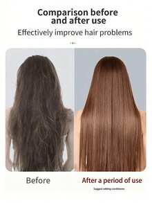 Portable Mini Straightening Comb, USB Rechargeable Negative Ion Comb, Dual-Function Curling Iron/Electric Heating Comb, Constant Temperature Anti-Scald Design, Suitable For Travel, Home, Salon Use, Ideal Gift For Friends And Family, Women's Gift - Multiple Styles - View 4