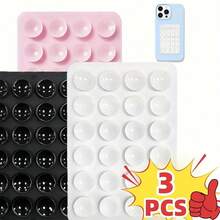 4pcs/3pcs Silicone Suction Cup Phone Holder, Adhesive Phone Stand Compatible With Apple And Android Phones, Universal Phone Finger Grip Stand For Selfie And Video Recording, With Strong Adhesive Installation Aid - Multicolor - View 8