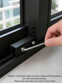1Set Invisible Window Lock No Drill Sliding Door Stopper Hidden Window Lock Anti Opening Fixer For Sliding Screen Door And Window Restrictor - Multicolor - View 10