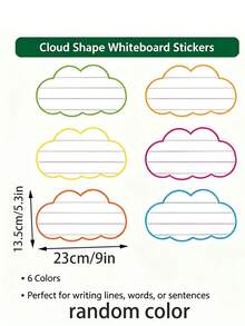 15pcs/14pcs/11pcs/4pcs/1pc Erasable English Writing Whiteboard Sticker Set, Reusable Classroom Learning Tool For Teachers/Open Classes, Strong Magnetic Bottom, Fun Design, Suitable For Refrigerator Attachment, Colorful Classroom Decoration, School Supplies - Whiteboard Sticker Set - View 6