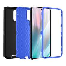 Durable Shockproof Protective Case For Phones - Black/Blue, Heavy-Duty Dual-LayercShock-Absorbing Protective Shell, With Port Dust-Proof And Scratch-Resistant, Compatible With IPhone Series, Unisex, Everyday Use - Black Blue - View 28