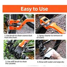 1pc Bicycle Chain Cleaning Brush Cassette Brush Mountain Bike Road Bike Chain Cleaning Tool Chain Washer - Multicolor - View 6