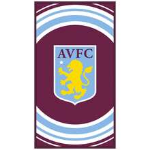 Aston Villa FC Pulse Bath Towel - Maroon/White - View 2