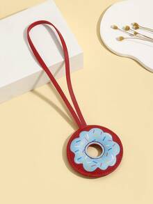 Hot-Selling New DIY Handmade Cute Cartoon PU Padded Donut Keychain, 1pc Personalized Creative Leather Macaron Color Bread Ring Car Key Backpack Charm, Mother's Day Gift, Girlfriend Gift, Bag Decoration Pendant, Holiday Creative Gift, Event Favor, Suitable For Daily Use - Multicolor - View 18